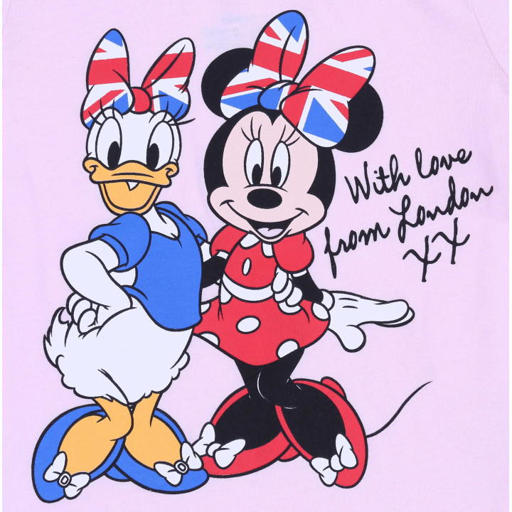 Roze Minnie en Daisy Mouse T-shirt met korte mouwen