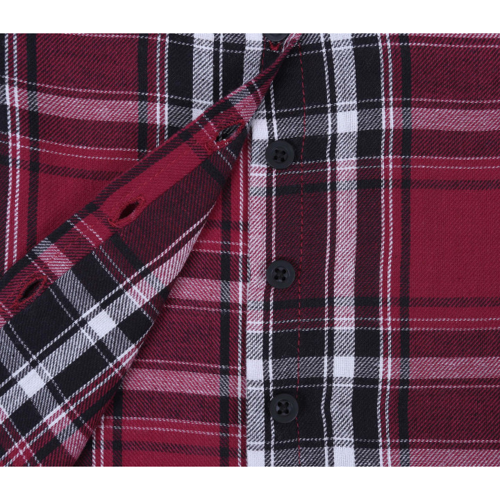 Rood geruit overhemd