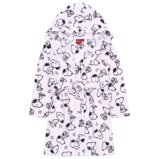 Witte kinderbadjas met capuchon Snoopy Peanuts