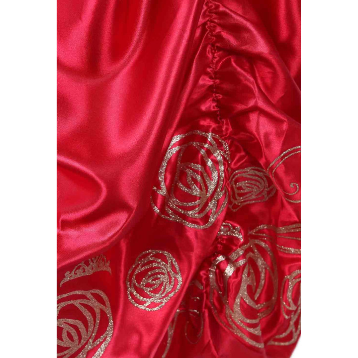 Prinses Bella's Rode Jurk met Glitterelementen - DISNEY