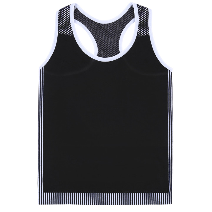 2x Zwart-wit naadloze boxerhemden