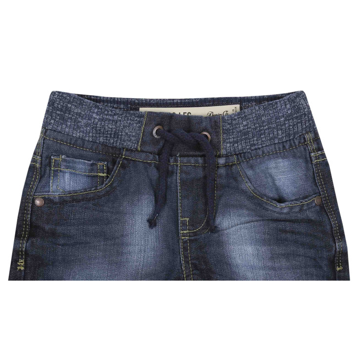 Denim broek met elastische band DENIM CO