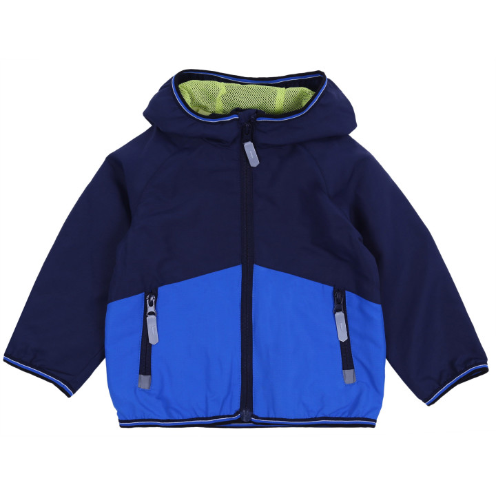 Kinderjack met capuchon, REGENJAS voor jongens MET REFLECTOREN