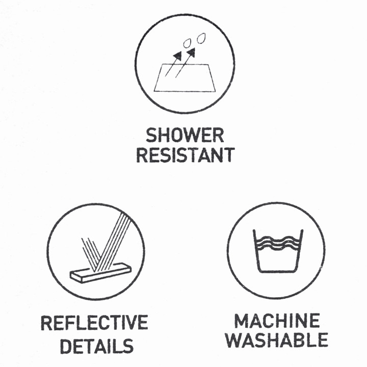 Kinderjack met capuchon, REGENJAS voor jongens MET REFLECTOREN