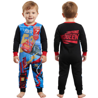 CARS Disney Lightning McQueen POLAR Fleece eendelige pyjama, kinder onesie met rits