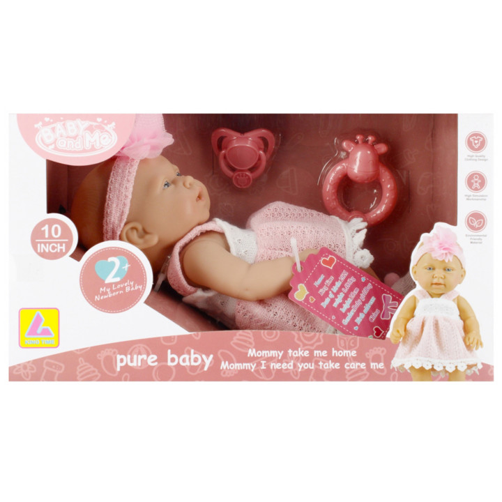 MEGA CREATIVE - Babypop 25 cm met accessoires