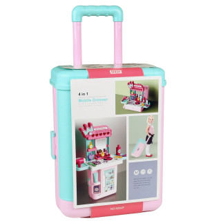 Mega Creative - Kaptafel in koffer, beautyset 4in1, voor vanaf 3 jaar