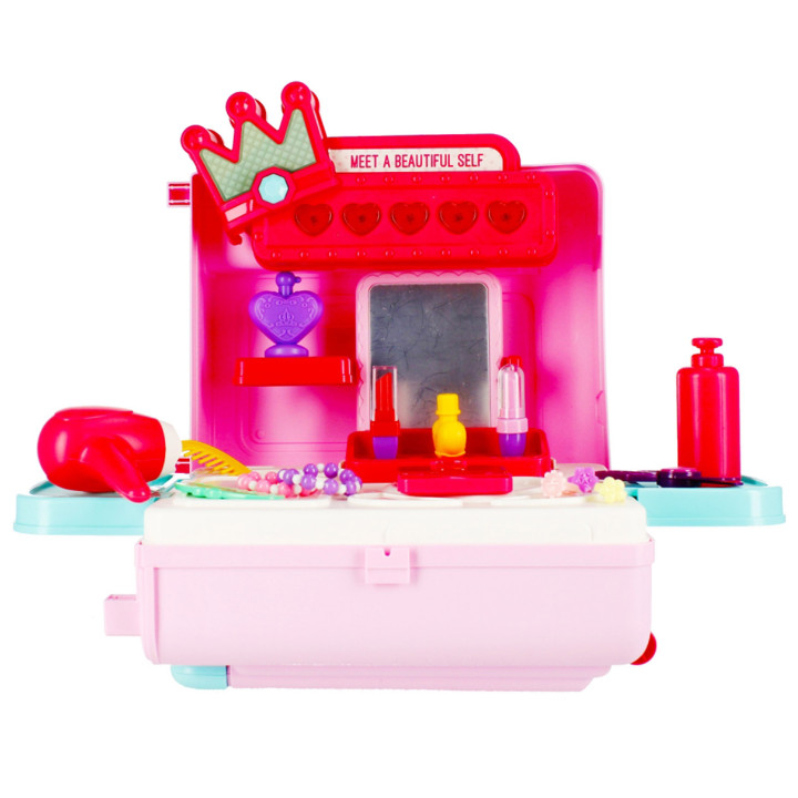 Mega Creative - Kaptafel in koffer, beautyset 4in1, voor vanaf 3 jaar