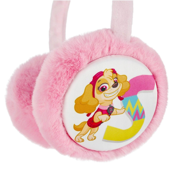 Paw Patrol Skye - Roze pluche oorwarmers voor meisjes, verstelbaar