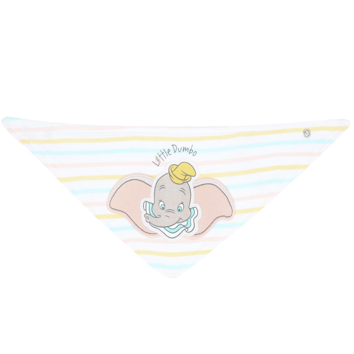 3x Pastelkleurige slabbetje Dumbo DISNEY