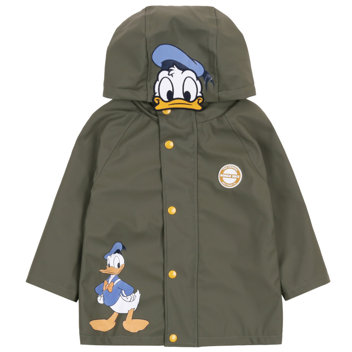 Kaki regenjas met capuchon - Donald Duck DISNEY
