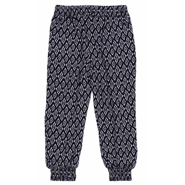 Zwart-witte losse broek