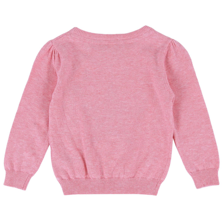 Paillettentrui voor meisjes, ster, roze trui