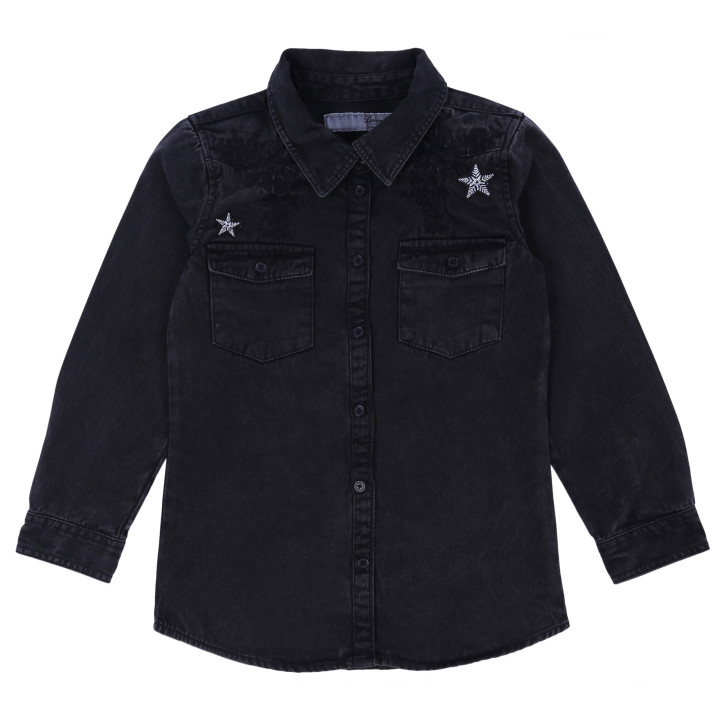 Zwart denim overhemd DENIM CO