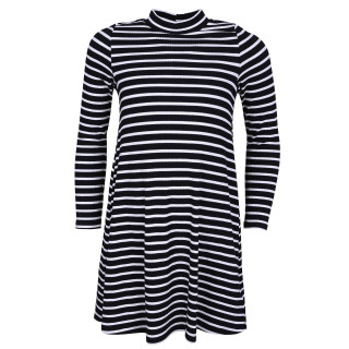Trapeze jurk met strepen