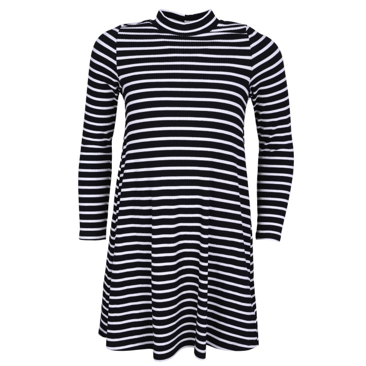 Trapeze jurk met strepen