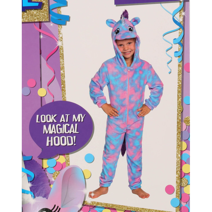 Eenhoorn Kinder Onesie met Capuchon, Kostuum, Outfit voor Kinderen.