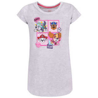 PAW Patrol - Grijs Meisjesnachthemd / Pyjamashirt met Korte Mouwen