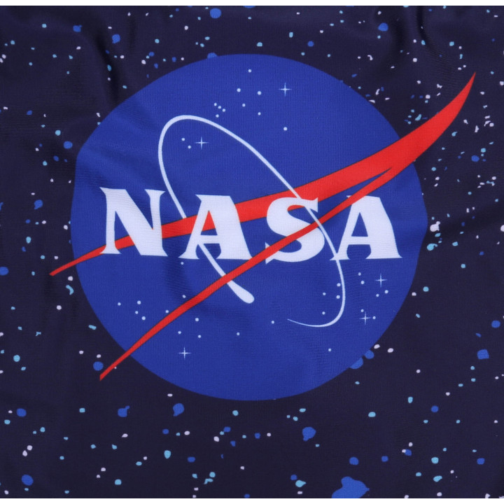Donkerblauw eendelig badpak met NASA-logo
