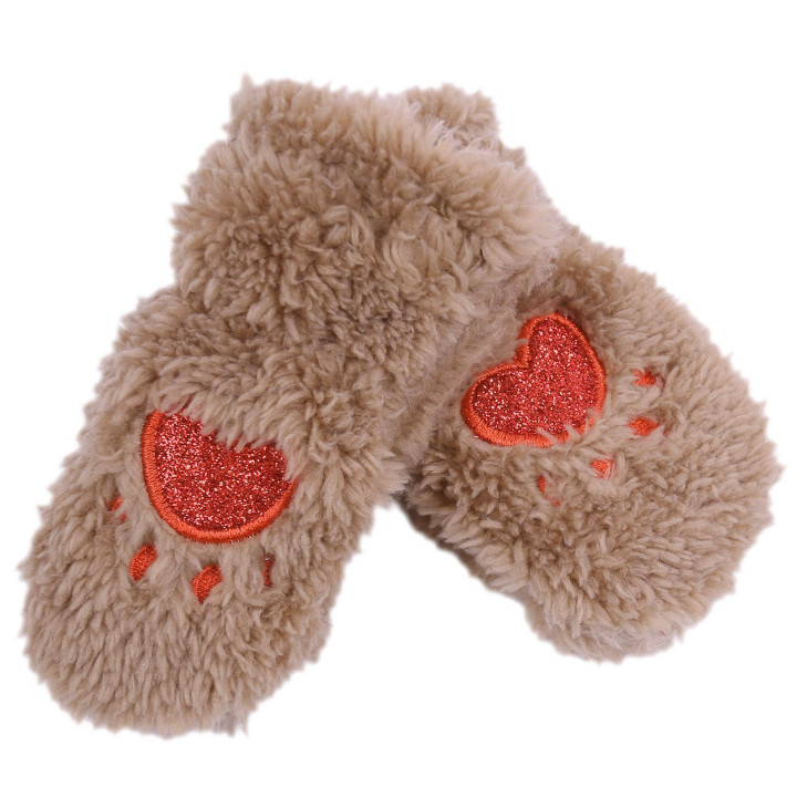 Warme winteroutfit voor kinderen, pluche muts + handschoenen Rendier